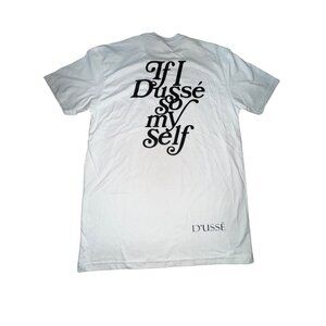 DUssé Graphic White T-Shirt By Next Level Apparel Medium‎ Stretch Jay Z